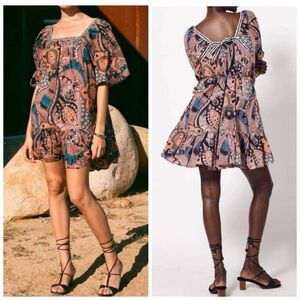 NWT Cleobella Malia Mini Dress Organic Cotton.    3